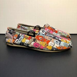 Womens SKECHERS Bobs Plush-Wag Party Dog Print Ballet Flats Shoes / Size 6
